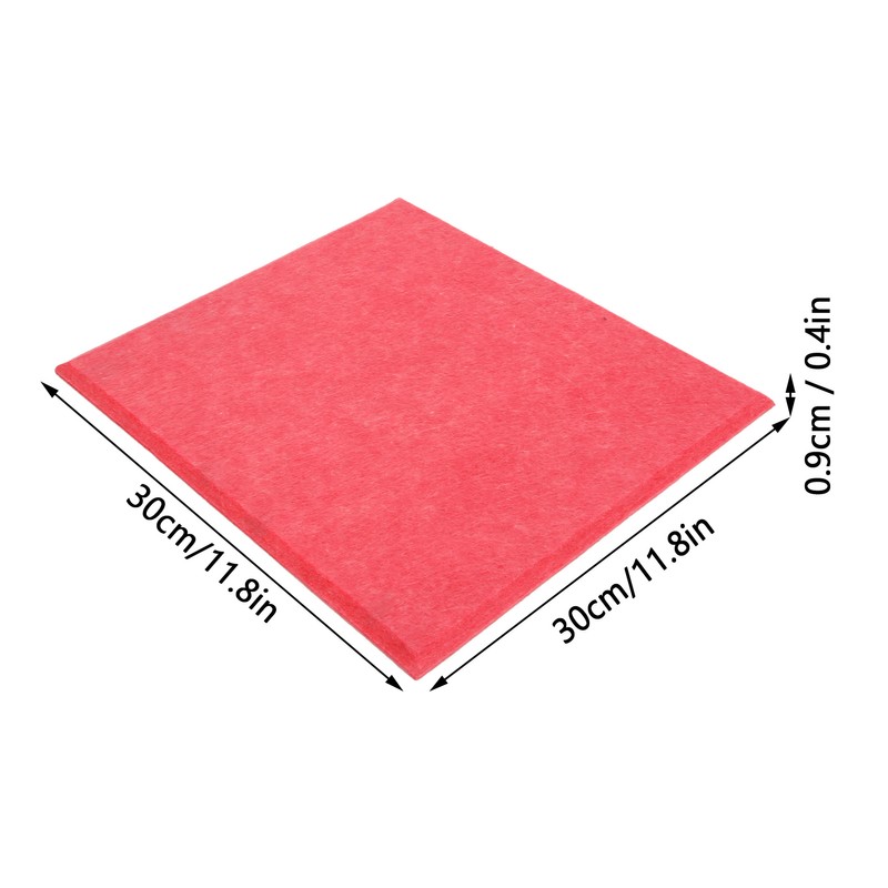 6Pcs Acoustic Absorption Panel Thickened Reduce Reverb SoundProof Padding Absorber(Pink