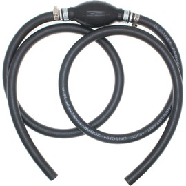 Fuel Line Assembly 3/8" Inner Dia 5/8" 6FT Outer Dia Hose Line Marine Outboard Boat Motor RVs Fuel Assembly with Primer Bulb Steel Hose Clamps
