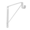 White Heavy-Duty Shelf Bracket and Rod Support – Strong &