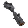Trailer Adapter 7 Pin Round Male Plug to 7 Pin