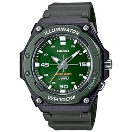 Casio Reloj Deportivo para Hombre, Analógico, Color Verde
