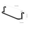 2 Pieces Metal Towel Bar Kitchen Cabinet Towel Rack Strong
