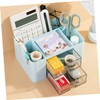 ABOOFAN Transparent Desk Organizer with Drawer Multi Functional Storage Box