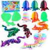 Impossmaker 6PCS 3D Printed Easter Dragon Eggs with 3D Printed
