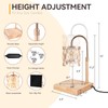 TOACSUCP Candle Warmer Lamp with 3 Bulbs, Adjustable Height Dimmable