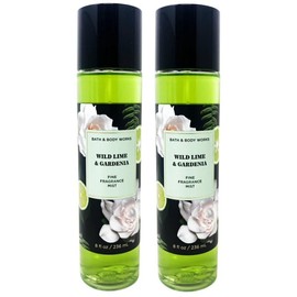White Barn WILD LIME & GARDENIA [2-PACK] Fine Fragrance Mist 8 Fluid Ounce