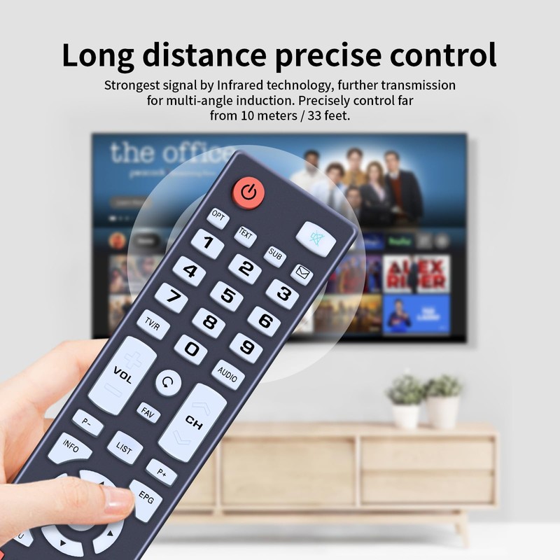 Replacement Remote Control for Sky Vision DVB-T2 150T-HD Antenna Receiver