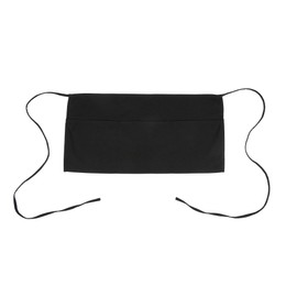 Restaurantware-RW Base Waist Apron, 1 Server Apron With 3 Pockets - Half Waist, Machine Washable, Black Poly-Cotton Unisex Apron, For Hotel, Bar, Cafe, Salon, Restaurant, Spa, Florist, And More