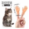 10 Pieces Mini Finger Hands Cat Toy - Tiny Cute