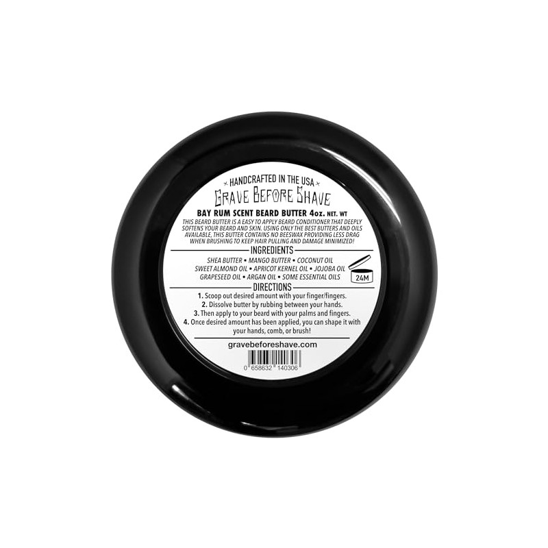 Grave Before Shave Bay Rum Barba mantequilla