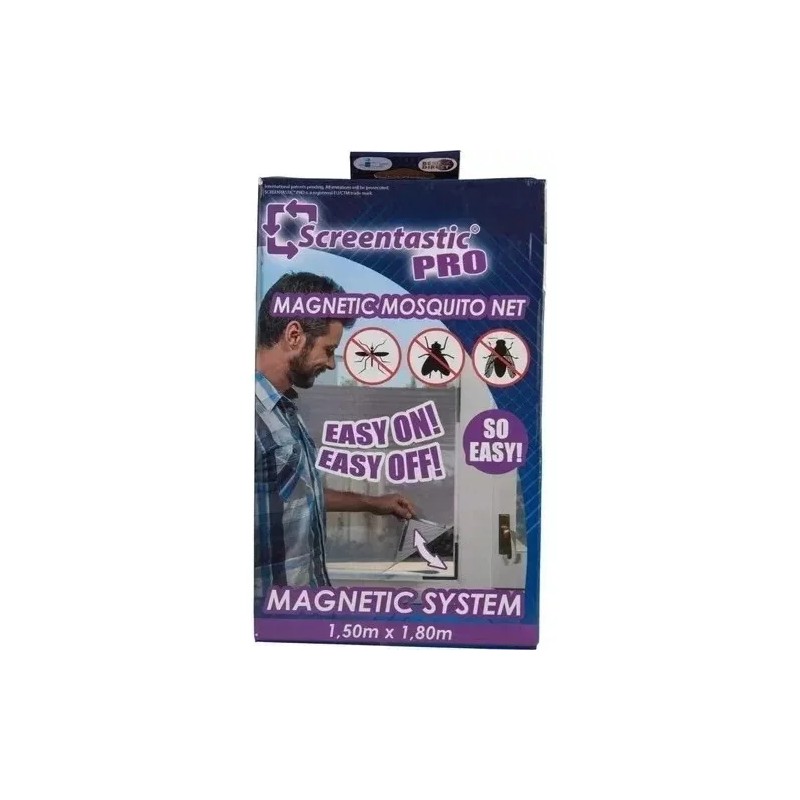 B&S 2 Mallas Mosquiteras Magnético Cortina Ajustable Protección