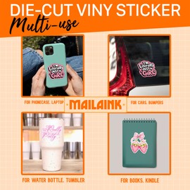 Set 3Pcs Strawberry Bow, I'm Literally Just A Girl, You're Like Really Pretty Sticker Strawberry Girly Pink Bow Coquette Bookish Kindle Waterproof 2 Inches Die-Cut Vinyl for Water Bottle Laptop Phone