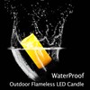CANDLE CHOICE Waterproof Outdoor Battery Operated Flameless Candles with Timer