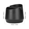 Coffee Knock Box ABS Black Grind Disposal Dump Bin with