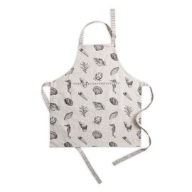 Maison d' Hermine Apron 27.50"x31.50" 100% Cotton 1 Piece Adjustable Neck Strap Cloth Apron with Center Pocket & Long Ties for Gifts, Women Men, Chef, At the Seaside - Thanksgiving/Christmas