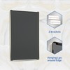 WEER 20X30 Inch Brushed Nickel Bathroom Mirror, Brushed Silver Metal