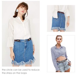 SUOSDEY No Buckle Belt Invisible Ladies Elastic Belt Women Mens Adjustable Stretch Jeans Waist Belt