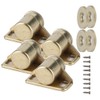 FASJ Door Catch, 4Pcs Door Stopper, Magnetic Bathroom for Kitchen(Gold)