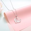 DAOCHONG Sterling Silver Angel Love Heart Engraved Word Always in