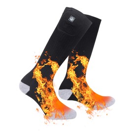 SAVIOR HEAT Heated Socks Men Women Battery Sock for Cold Feet Thermal Electric Socks for Camping Winter Footwarmers