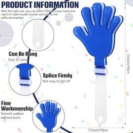 ZCYSRLQIN - 36 pinzas de mano de 7.5 pulgadas, pinzas de plástico para hacer ruido, regalos de fiesta, fabricantes de ruidos, cumpleaños, premios de juego, recompensas de aula, fútbol, deportes,