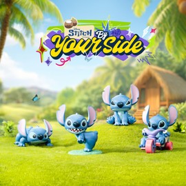 52TOYS STITCH By Your Side Series Movable Blind Box Spring Toy, Tredding Figure, Collectible Figure, Painted Toy Toy Perfect Gift for Anime Fans Kids Collectors Birthday Christmas (All Set)