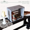 Darla'Studio 66 Antique Gray Stained Rustic Wood Crate