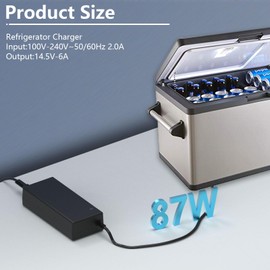 14.5V Portable Car Refrigerator DC Power Cord Fridge Freezer Cooler Charger for F40C4TMP ARB ICECO Bodega Setpower Alpicool Aspenora Ausranvik AstroAI Dometic JoyTutus Kalamera Refrigerator pooiopoiu