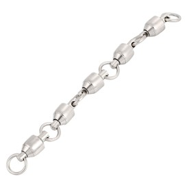 calm wish Fishing Tackle Fishing Gimmick Ball Bearings 5 Rows Fast Snap Swivel, Stainless Steel, Red Snapper Deepsea, 132.3 lbs (60 kg), 1 Piece