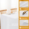 Hiasan White Fitted Table Cloth 1 Pack, 72 x 30