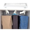 Extendable Pull-Out Closet Valet Rod, Pull Out Clothes Hanger Rail