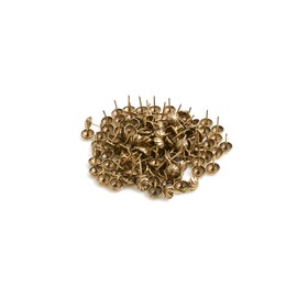 Design61 Bullen Nails Pack of 100 Upholstery Nail Furniture Nails 13x11 mm Retro Bronze Renaissance lackiert