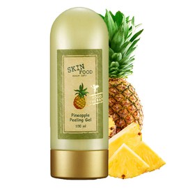 SKINFOOD Pineapple Peeling Gel 3.38 fl.oz. (100ml) - Pineapple & Aloe AHA Deep Facial Exfoliating Gel, Eliminates Sebum, Skin Clear and Blemish-Free - Dead Skin Remover for Face - Facial Peel
