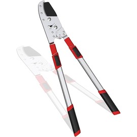 GARTOL Heavy-Duty Extendable Loppers, 28"-41" Telescopic Tree Trimmer, Double Ratcheting Branch Cutter, Anvil Lopper for Thick Branches, Cuts 2" Dry Wood