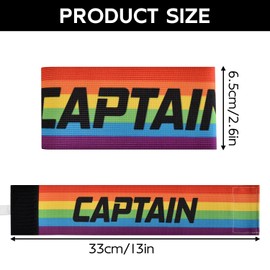 VHOPMORE Elastic Soccer Captain Armband Adjustable Football Basketball Player Arm Bands Non-Slip Anti-Drop Captain's Armband for Adult