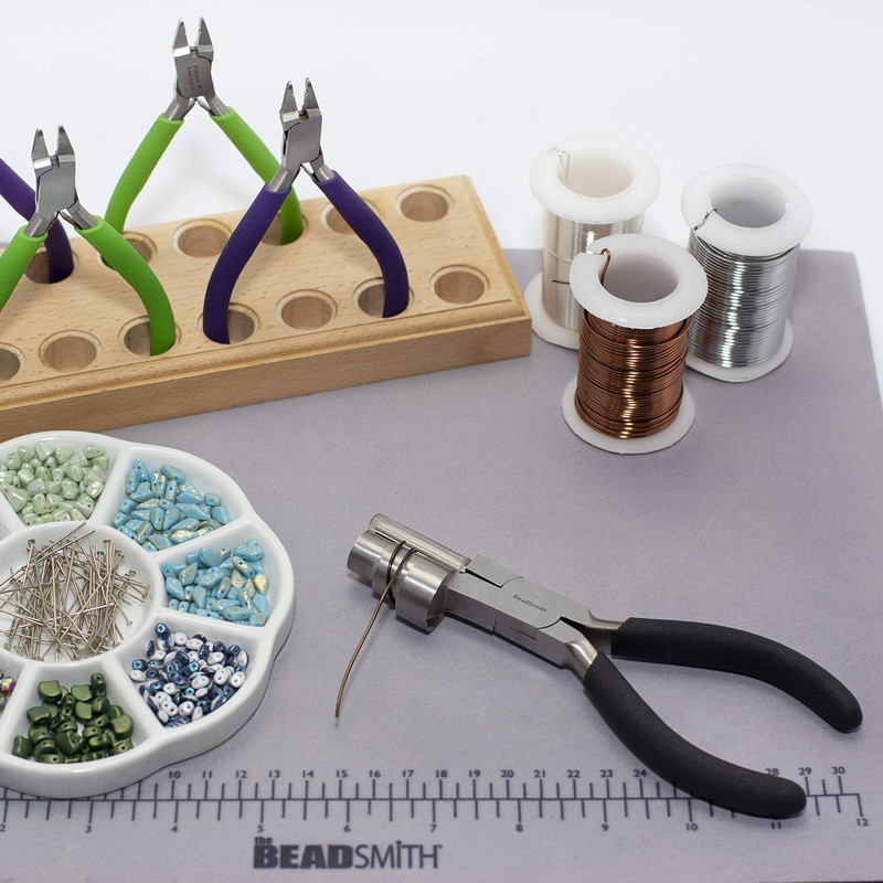 Beadsmith ビッグラッパープライヤー – マルチステップラッピングツール – 13、16、20mmバレル – 長さ7インチ、1.25インチのステンレススチールジョー クッショングリップ –