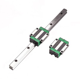 Mssoomm Square Linear Guideway Rail HGW20-23.62 inch / 600mm +2Pcs HGW20 - CA Flange Type Bearing Carriage Slider Block, Linear Motion Rail Rod Set Kit for CNC Machine and DIY Project