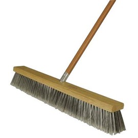 4 Pack Harper Brush 582224SC 24" Fine Debris Economy Pushbroom w/60" Handle - Fine