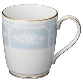 Noritake ノリタケ マグカップ 280cc レースウッドゴールド ブルー ファインポーセレン T9755A/1507