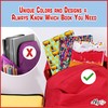 Easy Apply Stretchable Book Cover 4 Pack. 3 Design and