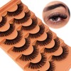 YASNAI Short Lashes Natural Look D Curl Eyelashes that Look