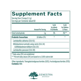 Genestra Brands HMF Baby F | Probiotic Supplement for Formula Fed Babies | 2.3 Ounces