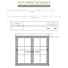 ALLZONE Tension Curtain Rod for Windows,123 to 160 Inch, Heavy