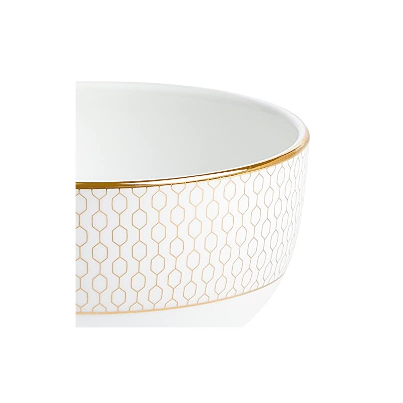 Wedgwood 1066960 Geo Gold Bowl Plate, Approx. 4.3 inches (11