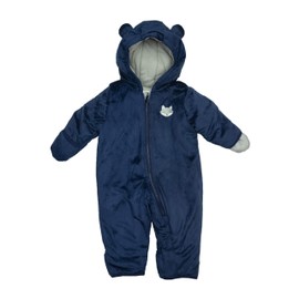 Carter's Baby Girl or Boy Pram Style Water Resistant One Piece Winter Snowsuit with Ears, Navy/Fox, 6/9MO