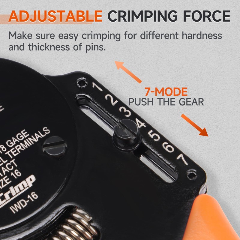 iCrimp Deutsch Crimp Tool Kit, Closed Barrel Crimper 4 Way