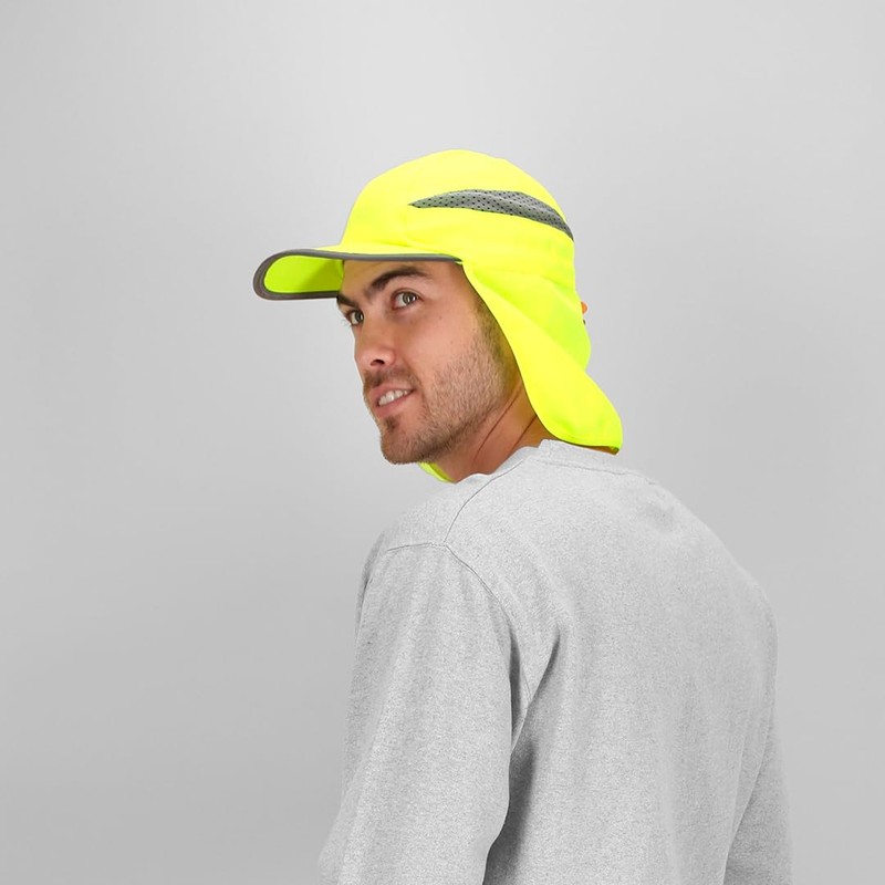 MIBANDERA Hat with Neck Protection, Trekking, Mountaineering, Hiking, Adjustable Closure,