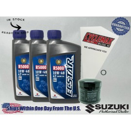 Suzuki Cyclemax Standard Ecstar R5000 Oil Change Kit fits 1985-1986 Suzuki GV700 Madura