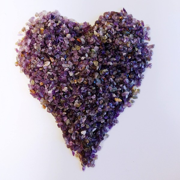 Zen&Tao Natural Amethyst Crystal Gemstone Semi-precious Stone Chips/Mini Tumblestones, Various