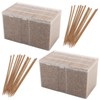 DAKFOOK 2 Boxes Bamboo Toothpicks, 7200 Pcs Single Sided Tips
